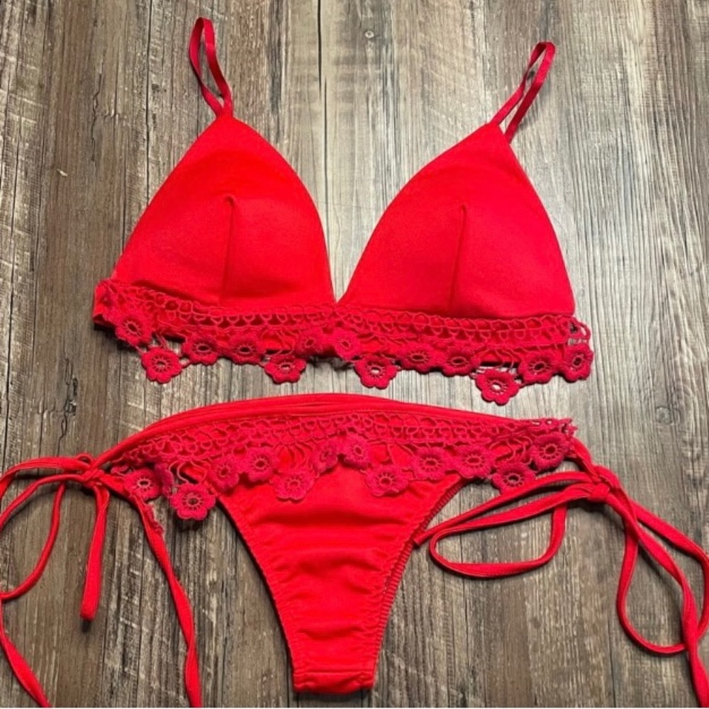 bikini red set